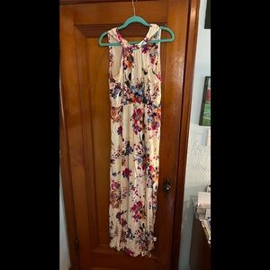 Staccato Floral Sleeveless Maxi Dress